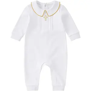 pureborn Baby Boy Baptism Jumpsuit