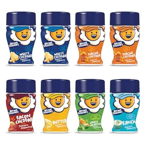 Kernel Season's Mini Savory Popcorn Seasoning Variety Pack with eight small canisters