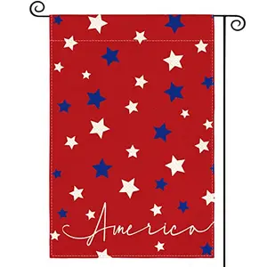 AVOIN colorlife America patriotic garden flag with stars design