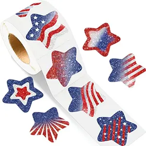 Fancy Land 4th of July Star Stickers
