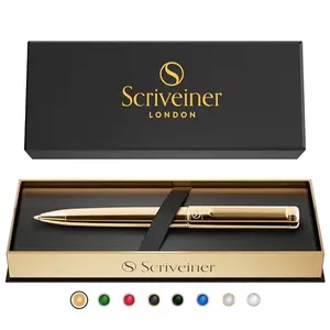 Scriveiner gold ballpoint pen with gift box