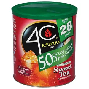 4C reduced sugar iced tea mix canister