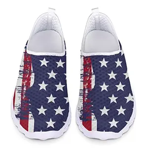 Pointodoor American flag quick-dry slip-on shoes