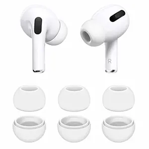IiEXCEL 3 pairs of extra small white silicone eartips for AirPods Pro