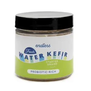 Jar of live water kefir grains from Cultures for Health