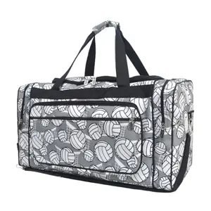 NGIL Canvas duffle bag with volleyball print