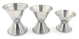 Metal Magery set of 3 double-sided jiggers