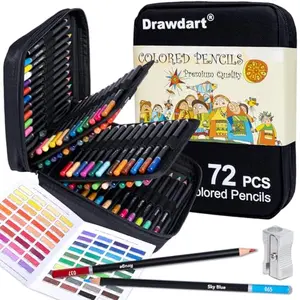 Drawdart Colored Pencils with zipper case