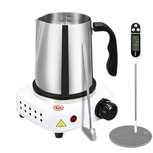 SAEUYVB candle making tool kit with hot plate and pouring pot