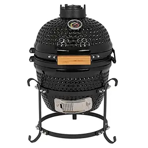 Vasitelan 13-inch portable charcoal grill in black