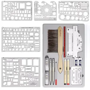 Nicpro 21-piece professional drafting tools set with case