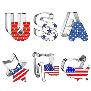 On-Airstore 6-piece patriotic cookie cutter set