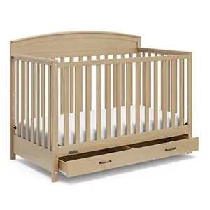 Graco Benton convertible crib with drawer in driftwood