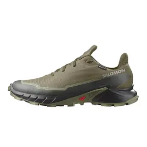 Salomon Alphacross 5 GTX waterproof trail shoe with deep 6.5mm lugs