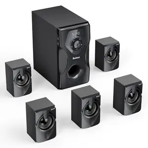 Bobtot B48 700W 5.1 channel surround sound system with subwoofer and five speakers