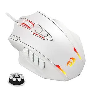 Redragon M908 Impact RGB MMO gaming mouse with 12 side buttons