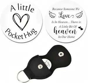 ShiQiao Spl Pocket Hug Token Keychain Sympathy Gift for Military Widow