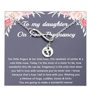 Dainty feet pendant necklace