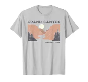 I Hiked Grand Canyon National Park T-Shirt with retro throwback graphics