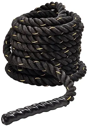 Fitvids 50ft 1.5 inch battle rope in black