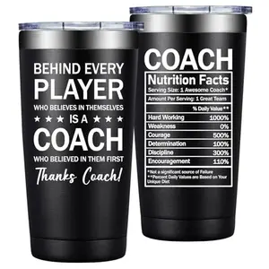 Stainless steel insulated coach tumbler with funny message design