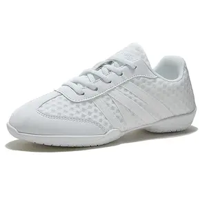 TWDKCHER white cheer shoe with synthetic leather upper