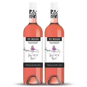 ST. REGIS Non-Alcoholic Shiraz Rose bottles