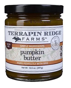 Terrapin Ridge Farms Pumpkin Butter jar with crackers