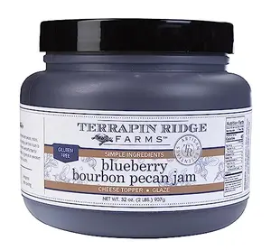 Terrapin Ridge Farms Blueberry Bourbon Pecan Jam jar