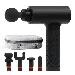 Sharper Image massage gun with carrying case and heads