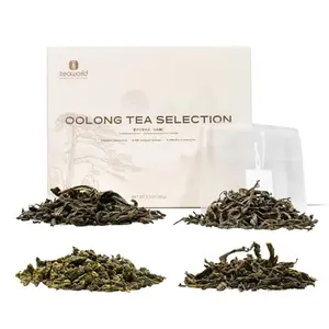iTeaworld Oolong Tea Set 4 Flavors with four loose leaf oolong teas in resealable pouches