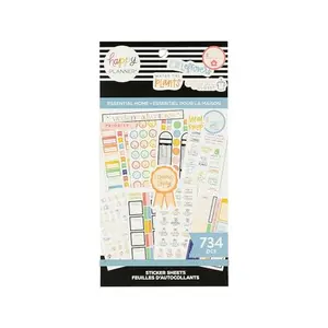 Happy Planner Essentials Home sticker book with 734 home organization themed stickers