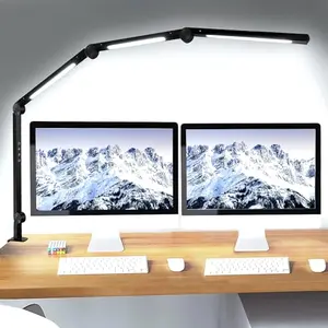 vimeepro black desk lamp with three adjustable light bars