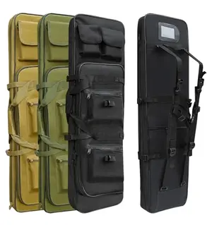 RUBY.Q 32 inch black tactical rifle backpack with multiple compartments