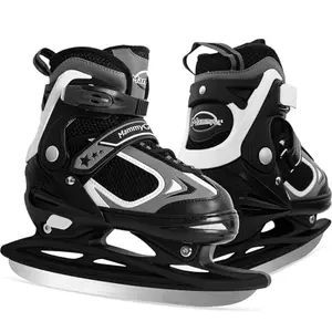 MammyGol adjustable ice skates for kids playing pond hockey