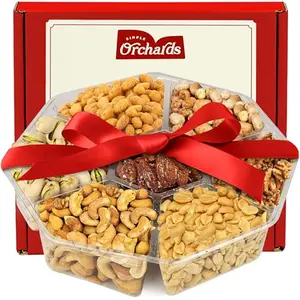 Simple Orchards 7-section nut platter with fresh roasted nuts for office sharing