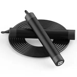 HANDIO black weighted jump rope with metal handles