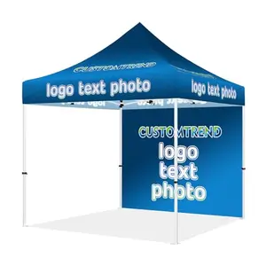 CUSTOMTREND personalized 10x10 tent with full wall