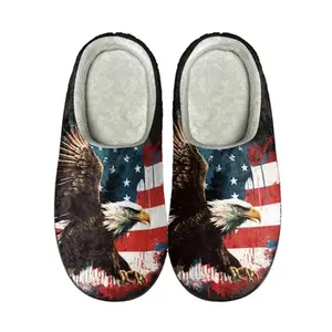 Showudesigns bald eagle house slippers