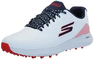 Skechers Max 2 Arch Fit white navy red golf shoes