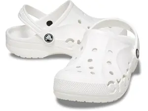 Crocs Kids Unisex Via Clogs in white for water play