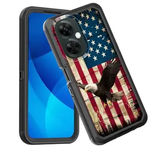 Rugged American flag bald eagle case for OnePlus Nord N30
