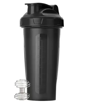 Mr. Pen black shaker bottle with wire whisk ball