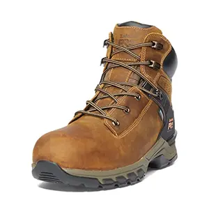 Timberland PRO Hypercharge composite safety toe waterproof industrial work boot in brown distressed
