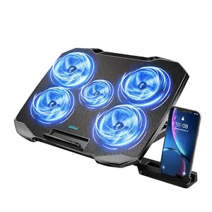 AIMIUZI laptop cooling stand with 5 fans and 5 adjustable height settings