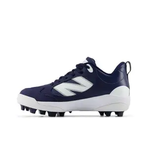 New Balance Fresh Foam 3000 V7 baseball cleats in navy and white