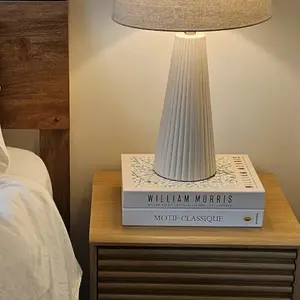 TastePick decorative cable management box in William Morris pattern, resembling two stacked books