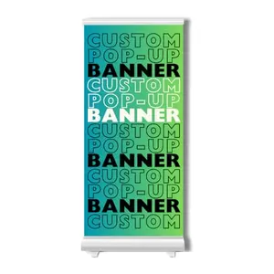 Collision Quest Custom Retractable Banner with American Flag Design