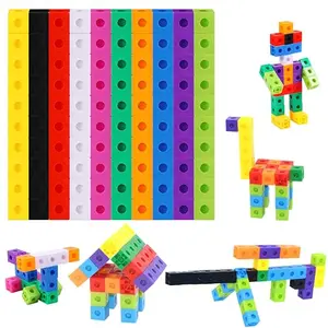 SpriteGru Math Linking Cubes 100 piece set in ten colors