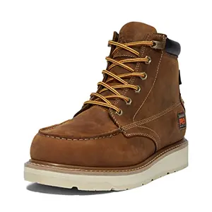 Timberland PRO Gridworks soft toe waterproof wedge work boot in golden brown